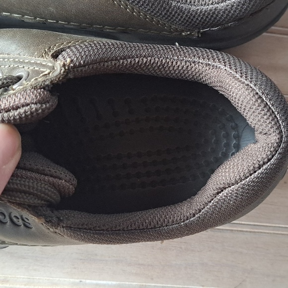 Crocs Velocity CrostrComfort Work Shoes Unisex Sz W7 M5 Lace Up Leather Non Slip - Picture 5 of 10